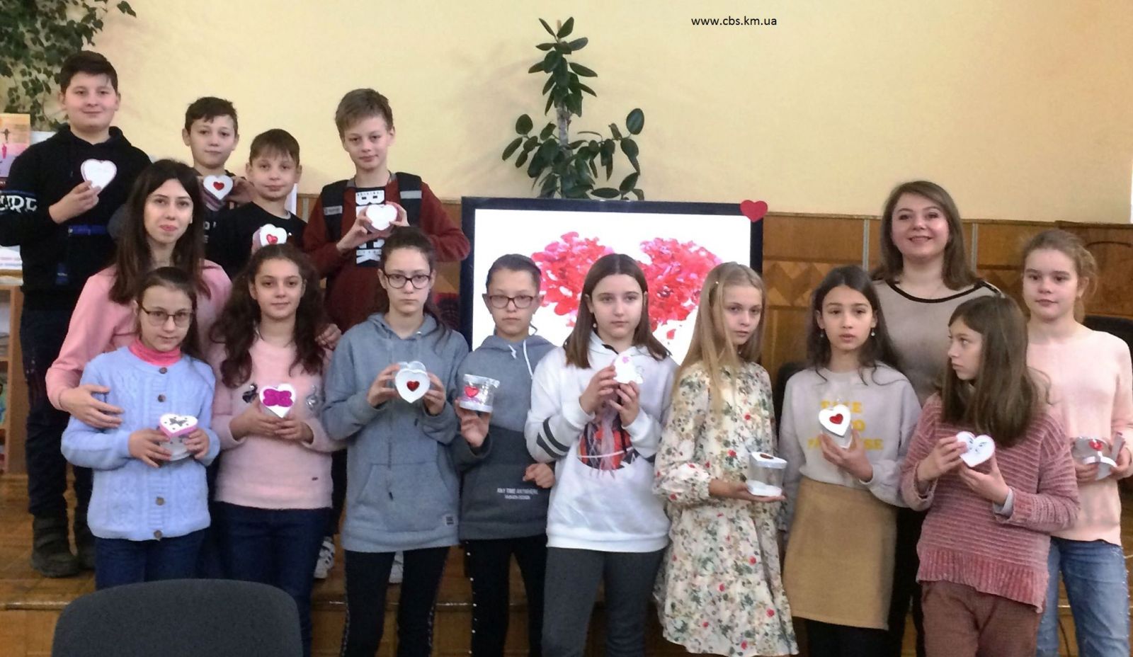 Майстер-клас до Дня закоханих у центральній бібліотеці